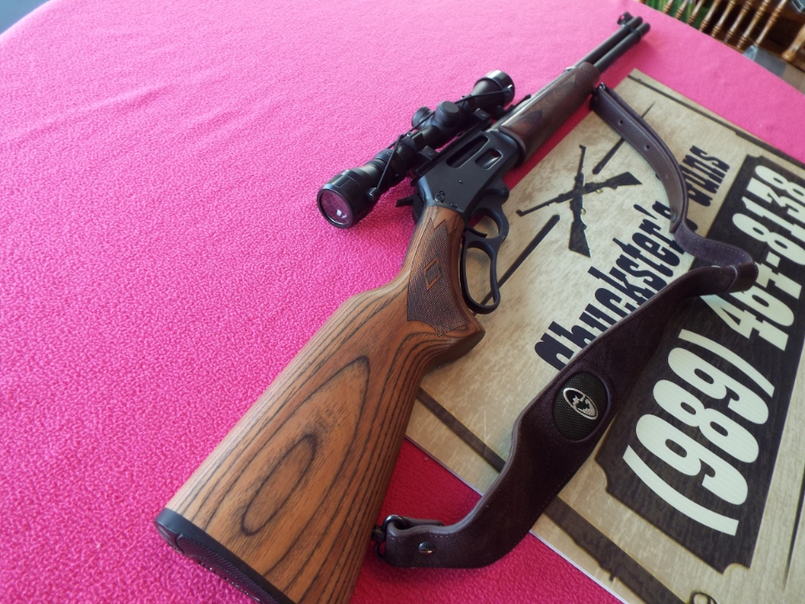 Marlin Firearms Co Laminated Stock, Model 336w With Marlin Scope, Sling