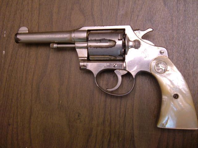 Colt Police Positive .38spl Nickel,Pearl grips