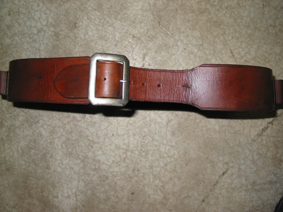 Lawrence Vintage Brown Leather 12ga Shotgun Belt For Sale at GunAuction ...