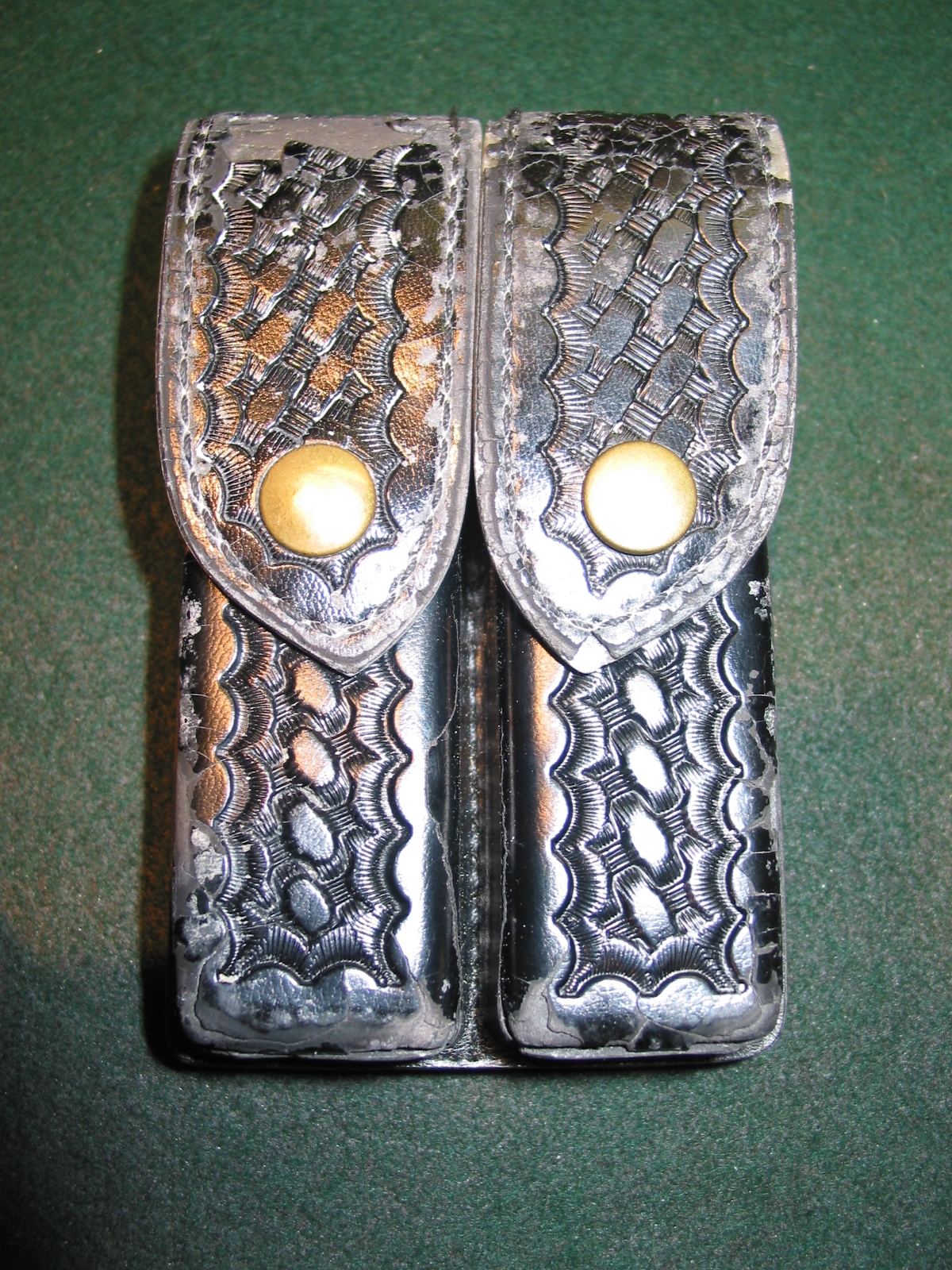 Safariland Black Basket Weave Double Mag Pouch For Sale at 16704479