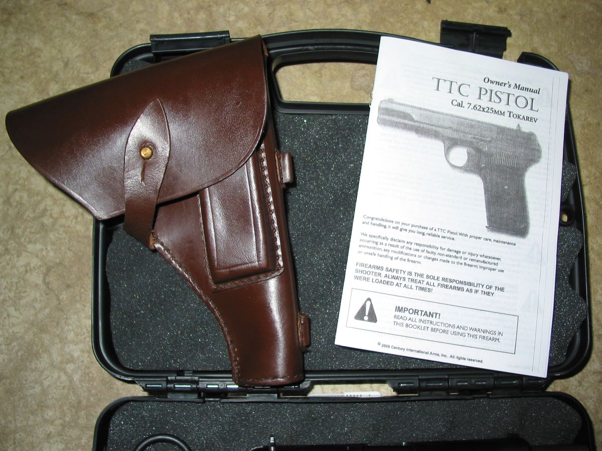 Romanian tokarev tt33 7 62x25 semi auto pistol complete package 7 62x25