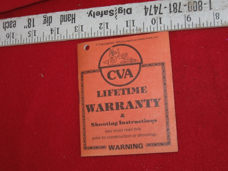 Cva Warranty & Info Brochure For Sale at 12413503