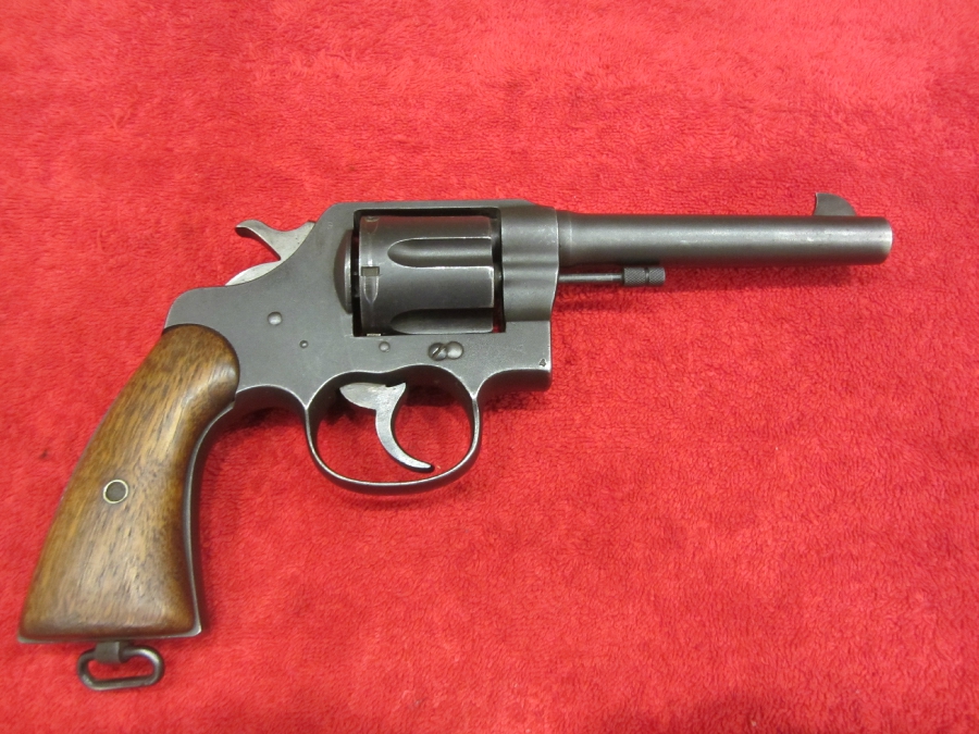 Colt Model 1917 Us Army Revolver W/Leather Holster .45 Acp For Sale at ...