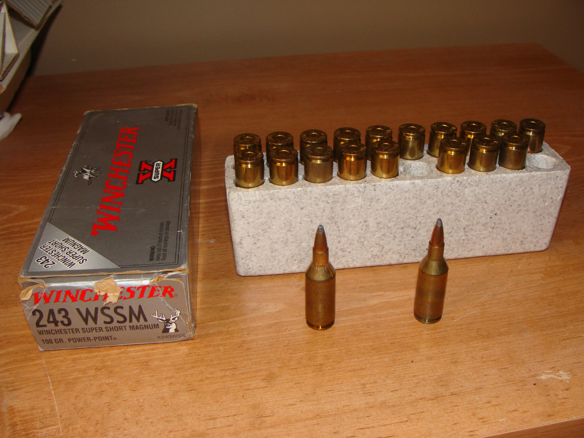  243 Winchester Super Short Magnum 100 Gr Power point 243 WSSM 