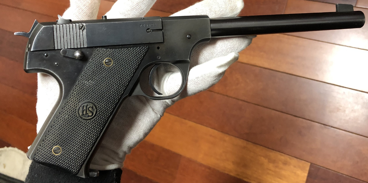 High Standard Hi Standard Model Hb Semi Auto Pistol In Very Good Condition With 6 34 Barrel 7386