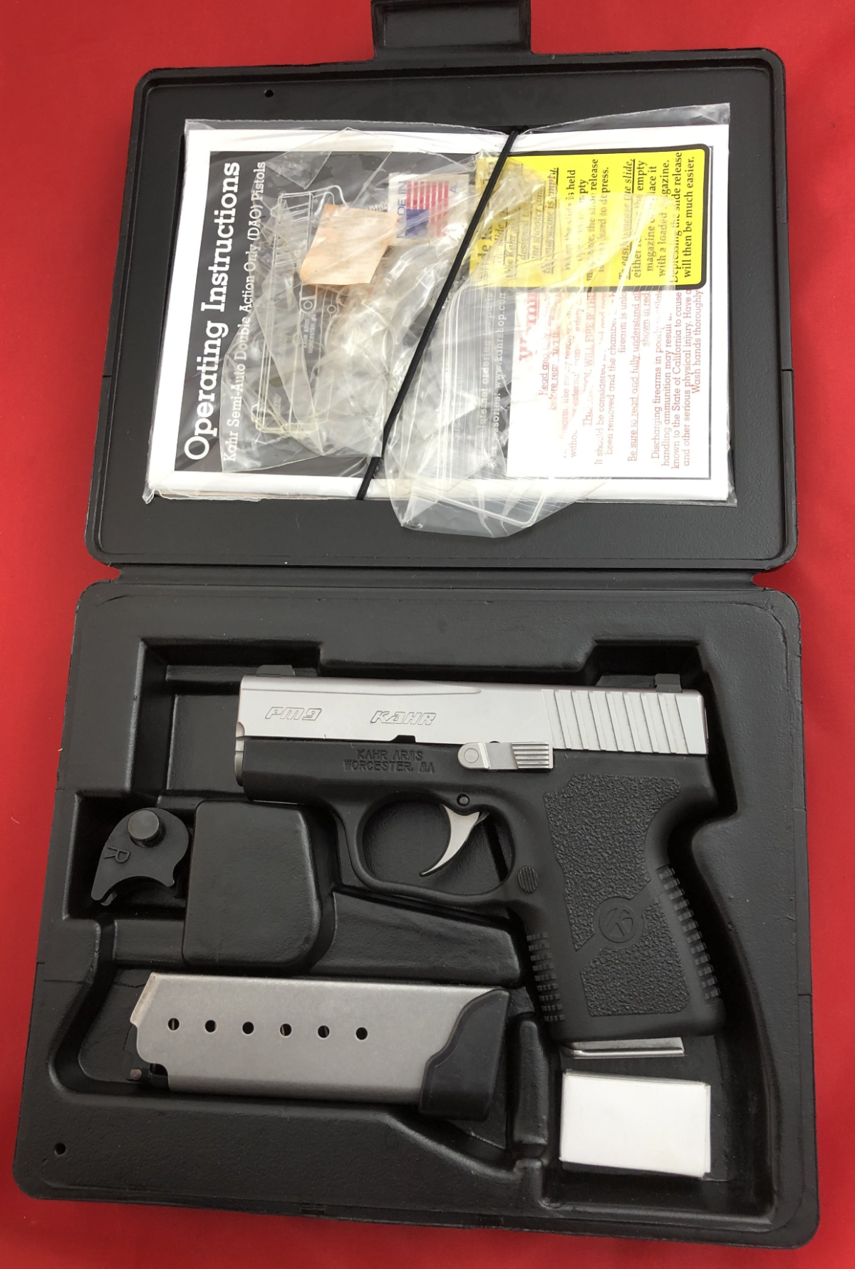 Kahr Arms Pm9 With Night Sights Two-Tone Compact Pistol Manuf P/N ...