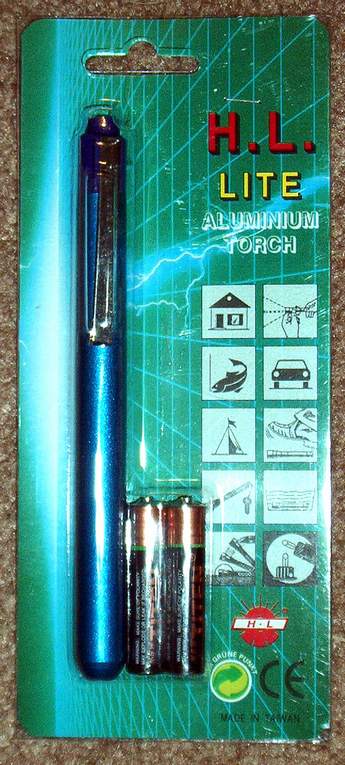 NEW ALUMINUM PEN LIGHT W/2AAA BATTERIES