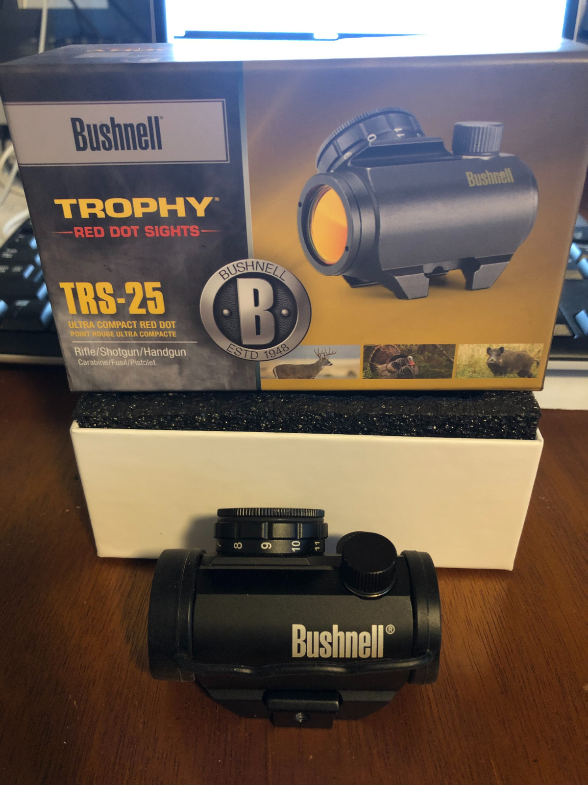 Bushnell Trophy TRS-25 Red Dot Sight Riflescope, 1x20mm, Black 17204261 ...