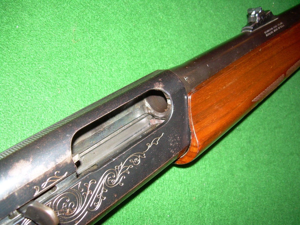 Remington M1100 Semi Auto Smoothbore Slug Gun Rifle Sights And Blue