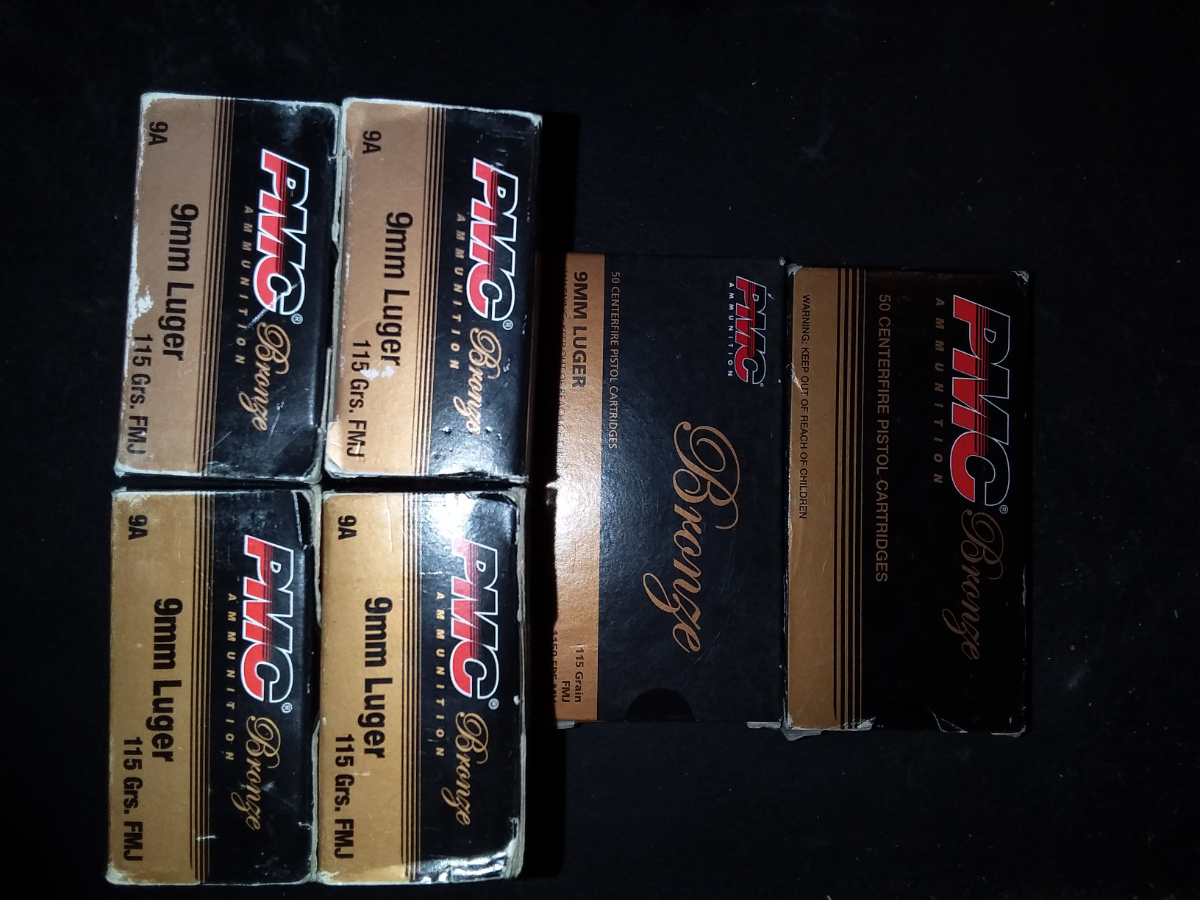 Pmc Ammunition 300 Rounds Of Pmc Bronze 9mm 115 Grain Fmj For Sale 9mm ...