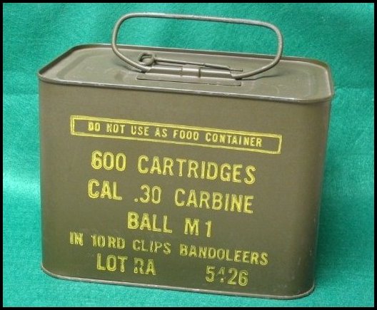 .30 Cal M1 Carbine Spam Can Of Ammo For Sale at GunAuction.com - 7073909