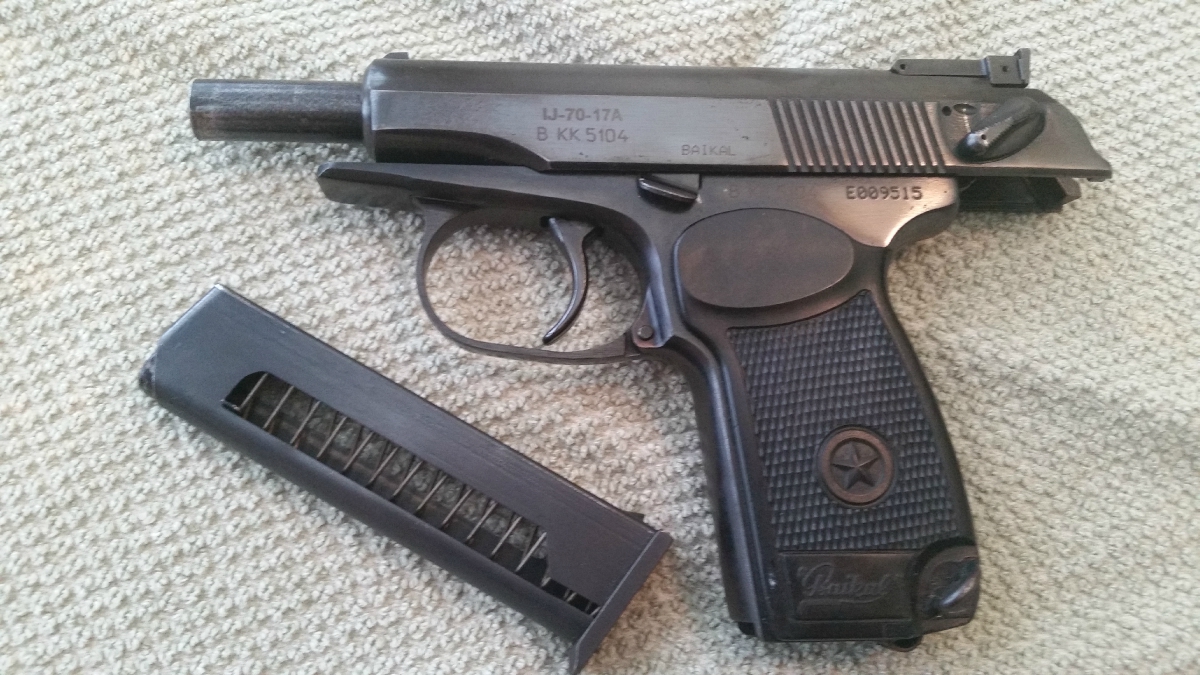 Baikal Russian Makarov - Caliber .380acp / 9mm Kurtz With An 8rd ...