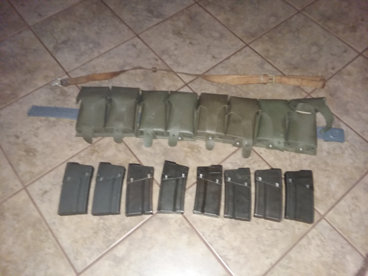 G3 H&K 91 C308 Cetme Shooters Pack 8 Magazines, Pouches Sling Belt For ...