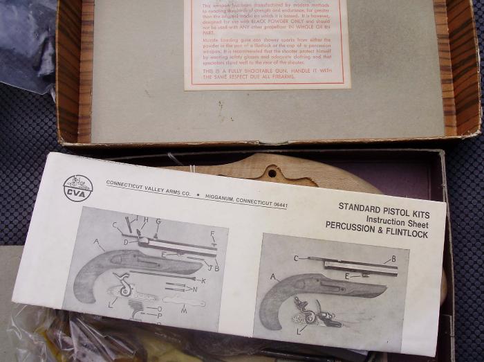 Cva Percussion Pistol Kit .44 Nos For Sale at 8814826
