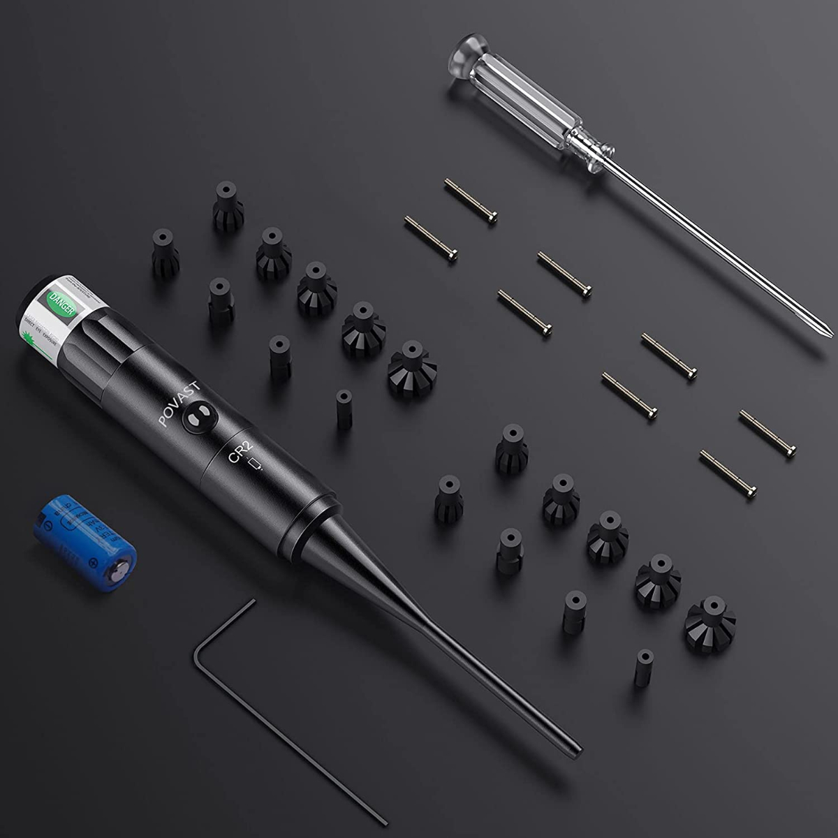 POVAST Green Laser Bore Sight Kit for .17 to .54 Caliber SUPER BRIGHT 17188617