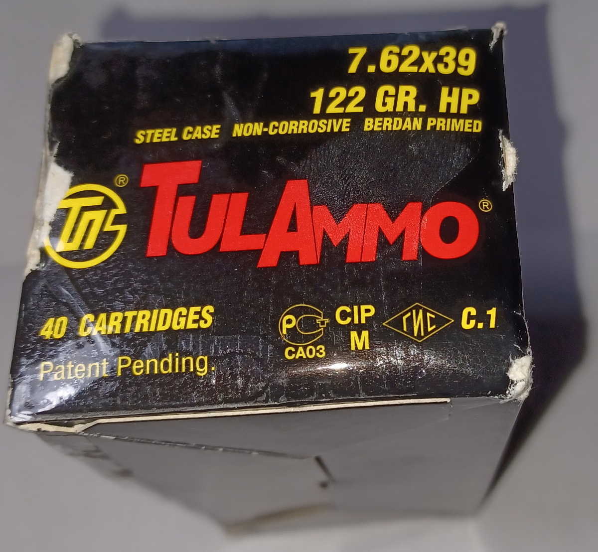 Tula 7 62x39 mm 122 gr hp hollow point 40 rounds hunting ammo
