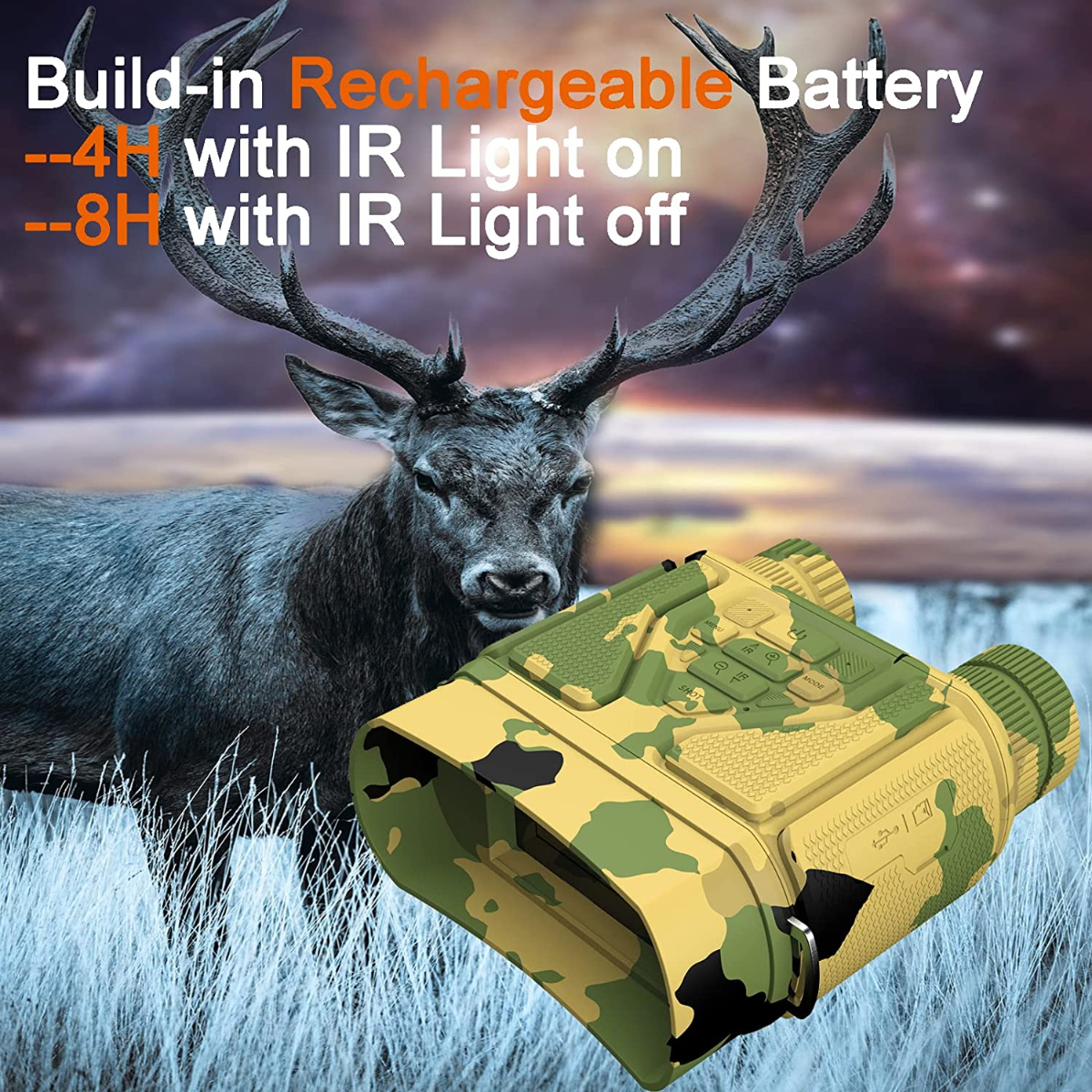 Night Vision Binoculars for Total Darkness, Rechargeable, 64GB SD Card Included 17286885