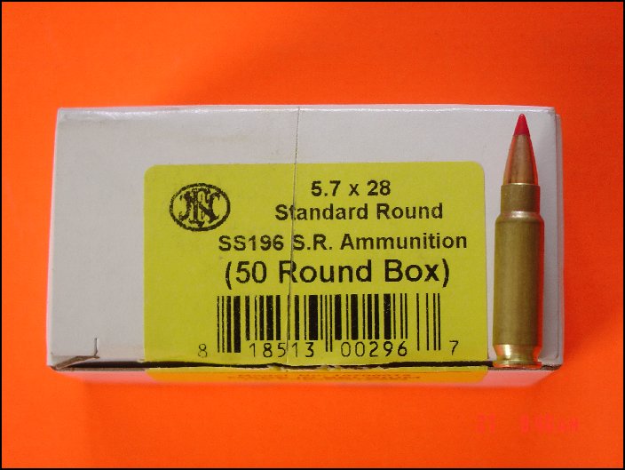 Fn 5 7x28 ss196sr v max ammo 5 boxes 250 rounds for sale at