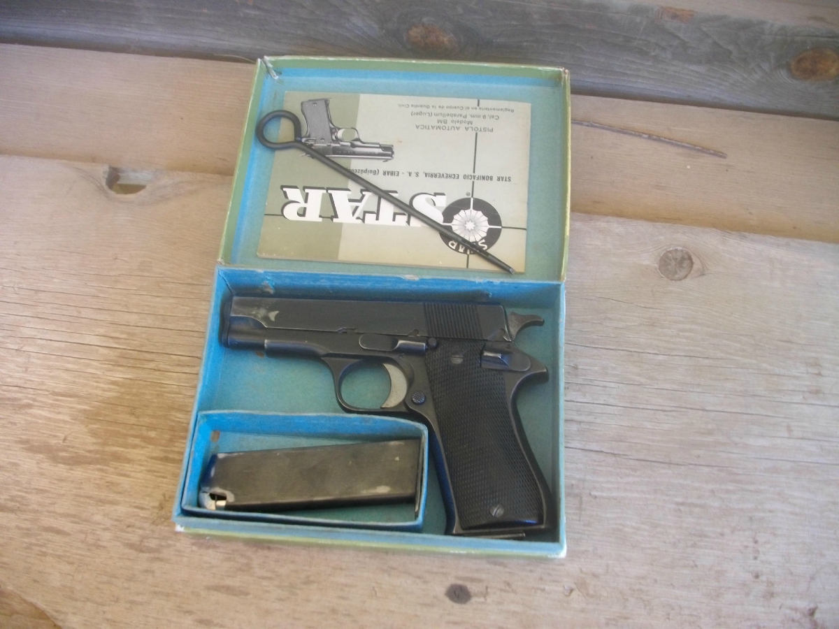 Star - Model BM, 9mm,  guardia civil, with box and manual, 2 magazines, free shipping - Picture 2