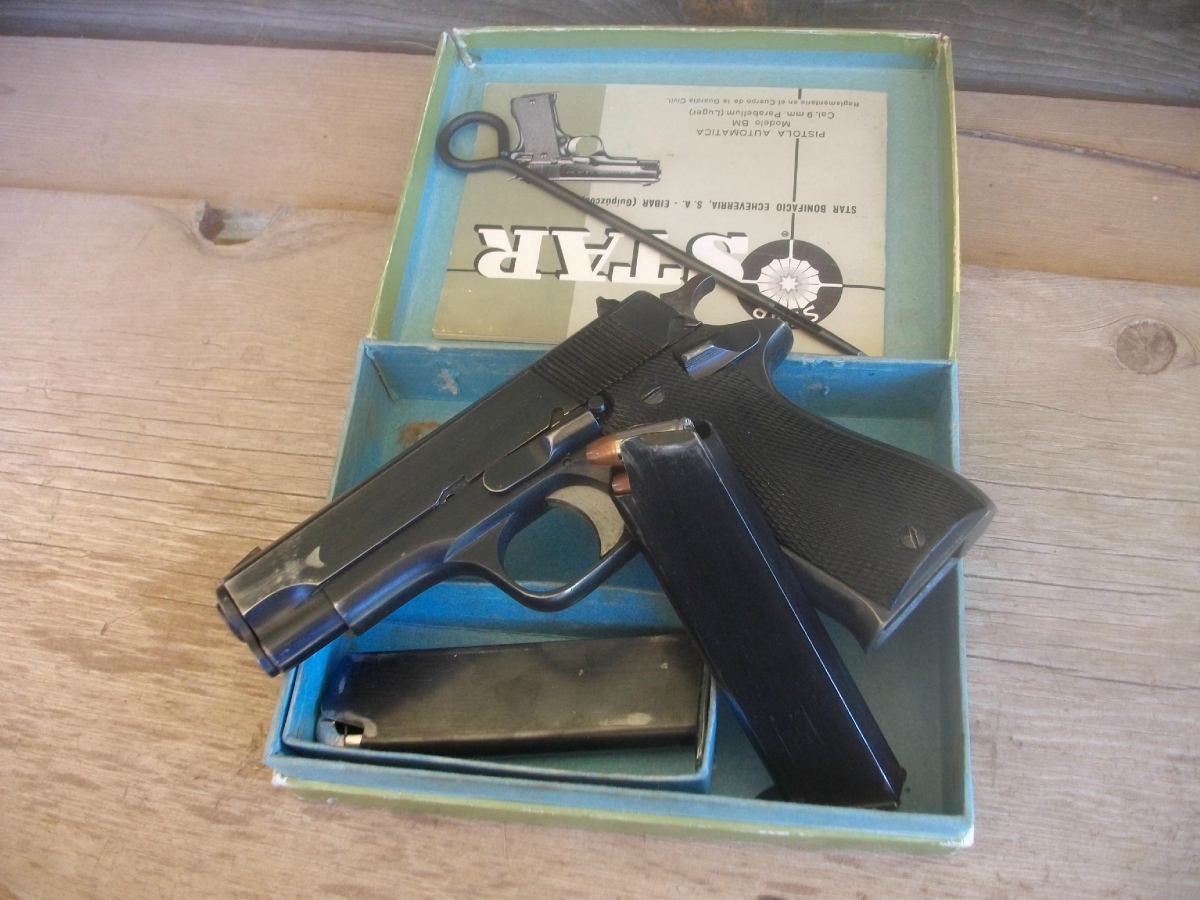 Star - Model BM, 9mm,  guardia civil, with box and manual, 2 magazines, free shipping - Picture 7