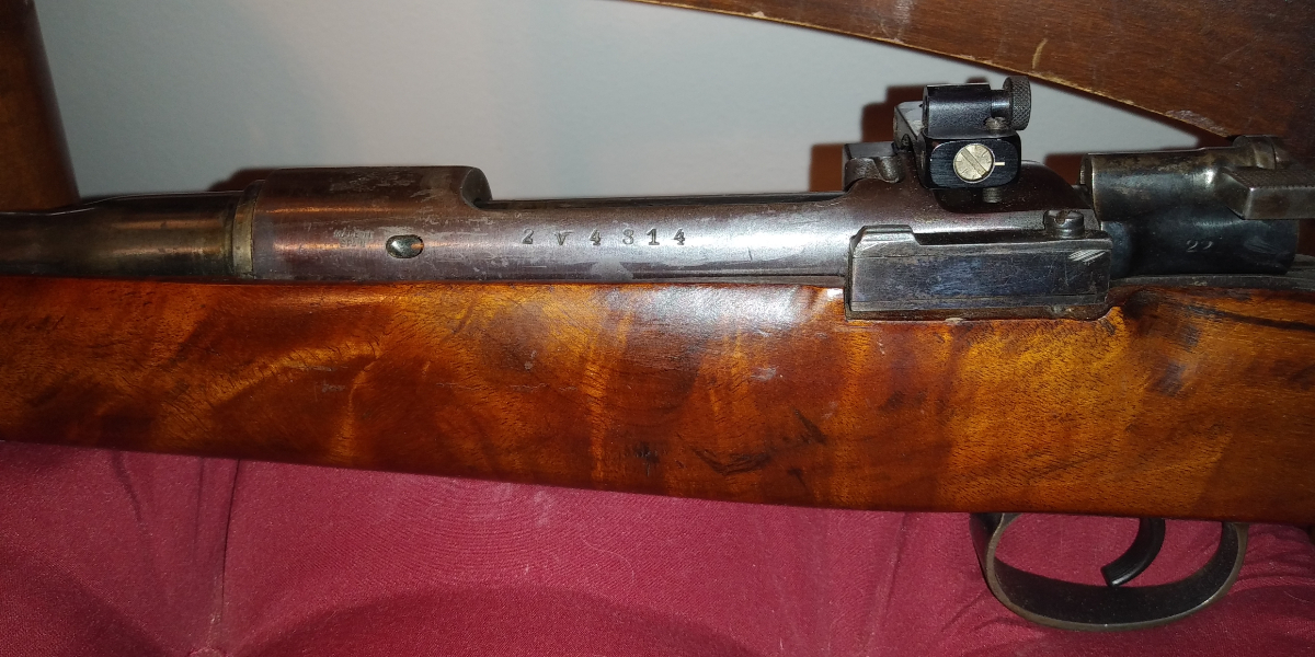 Spanish mauser, Sporter, carbine, 7x57, shoots, needs attention, Timney trigger, Peep rear sight, project 7mm Mauser (7x57mm) - Picture 10