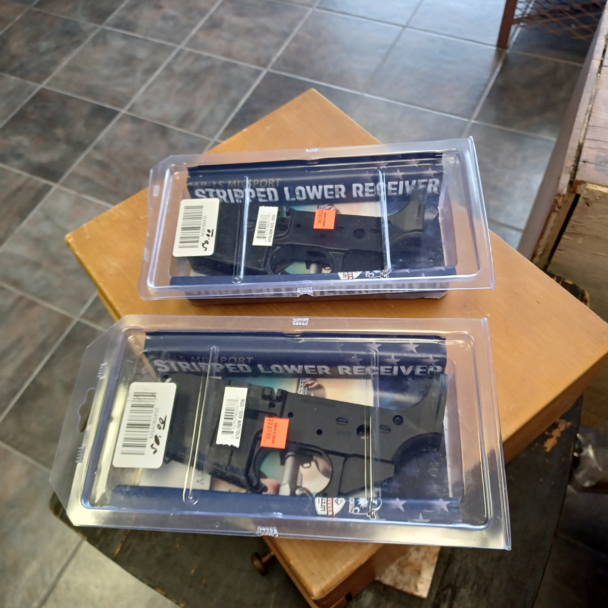 American Tactical Imports Ati Two Stripped Ar15 Lowers, New Receivers