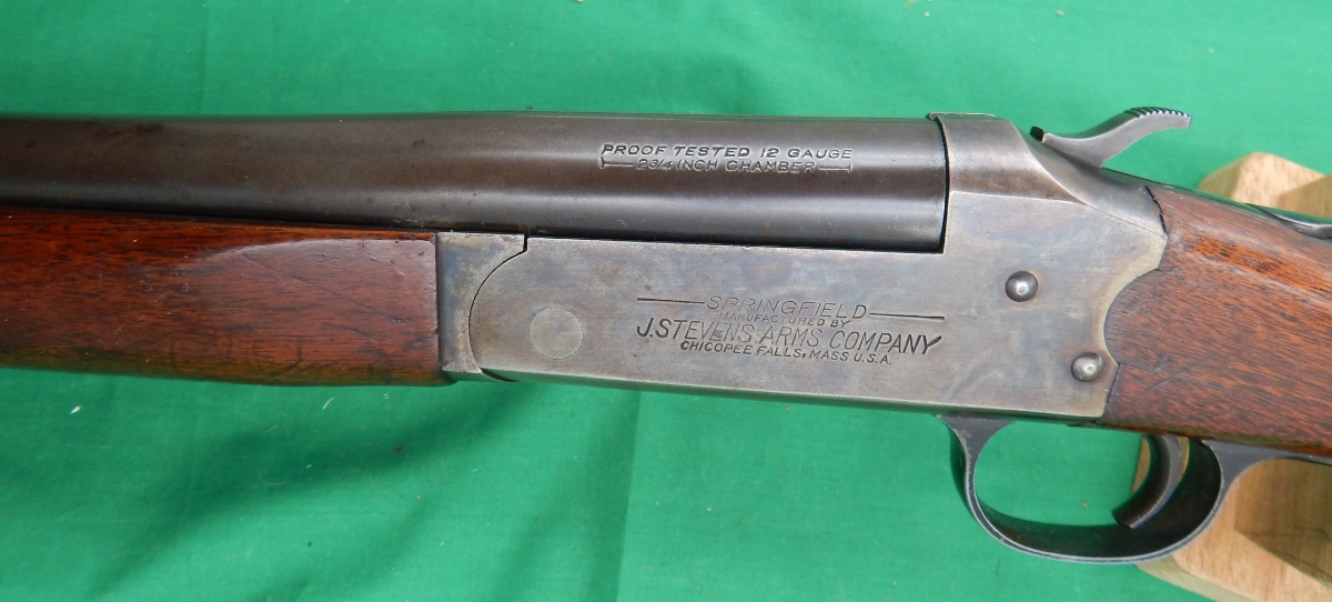 Springfield J Stevens Arms Model 94b 12 Gauge Single Shot Shotgun 2 34 In 12 Ga For Sale At