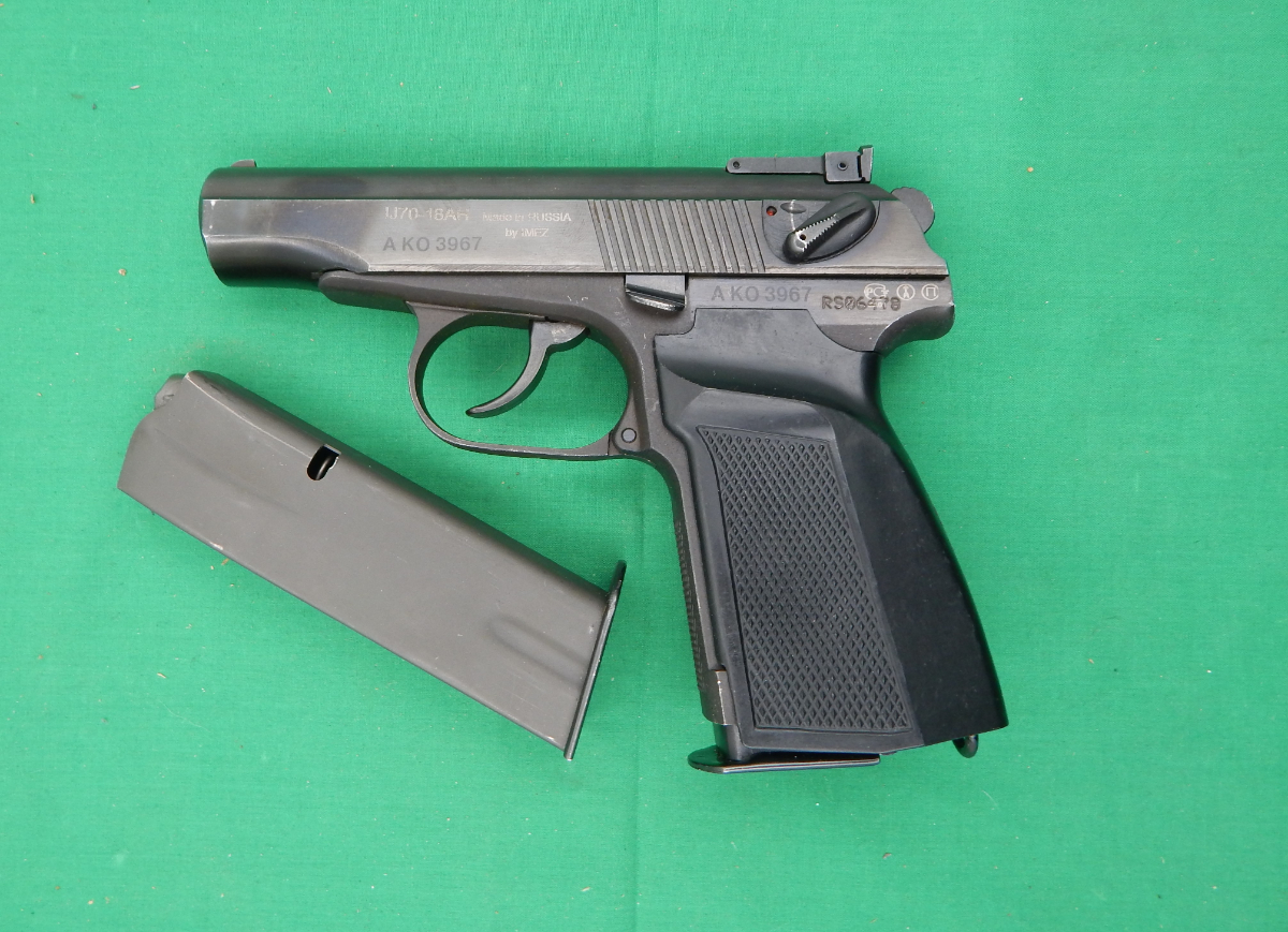 Imez Russian Ij70 18ah 9mm Makarov Semi Auto Pistol With 2 Clips 9mm Makarov For Sale At