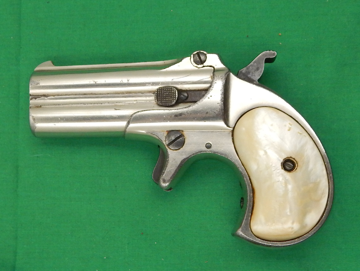 Remington Arms Co. Remington Model 95, O/U Deringer, Nickel With Pearl ...