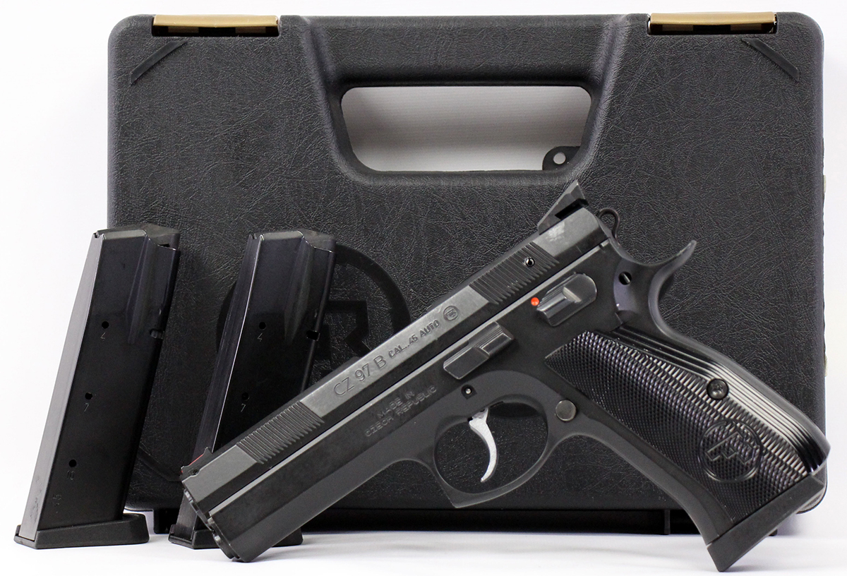 CZ USA CZ 97B .45ACP 4.65in Black Polycoat Pistol - 10+1 Rounds FACTORY ...