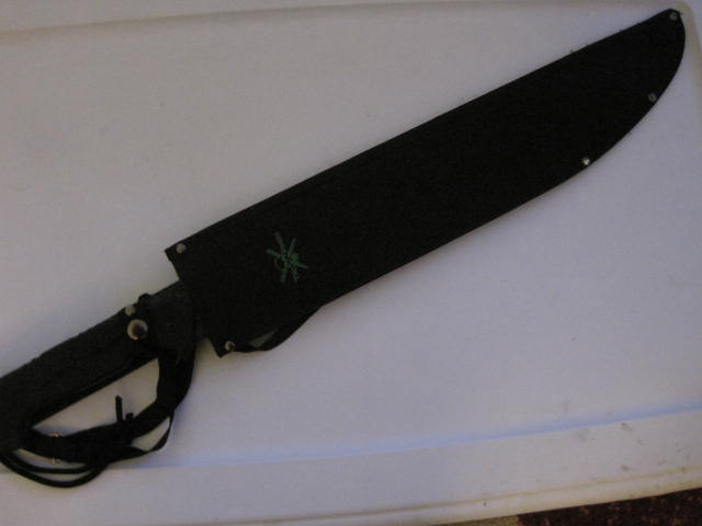 Frost Cutlery Tac Xtreme Machete Fix Blade Knife Tactical Black Handle ...