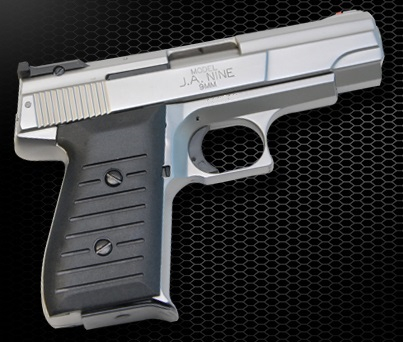 Jimenez Arms Jimenez Ja Nine 9mm Satin Chrome 9 Mm 2 Mags Layaway Available 9mm Luger P For Sale At Gunauction Com 15809195