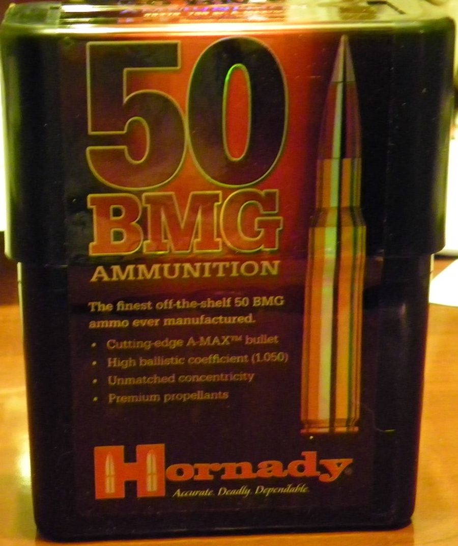 Hornady .50 Bmg A-Max 50 750 Gr Match Ammo 30 Rd Amax Ammunition .50 ...