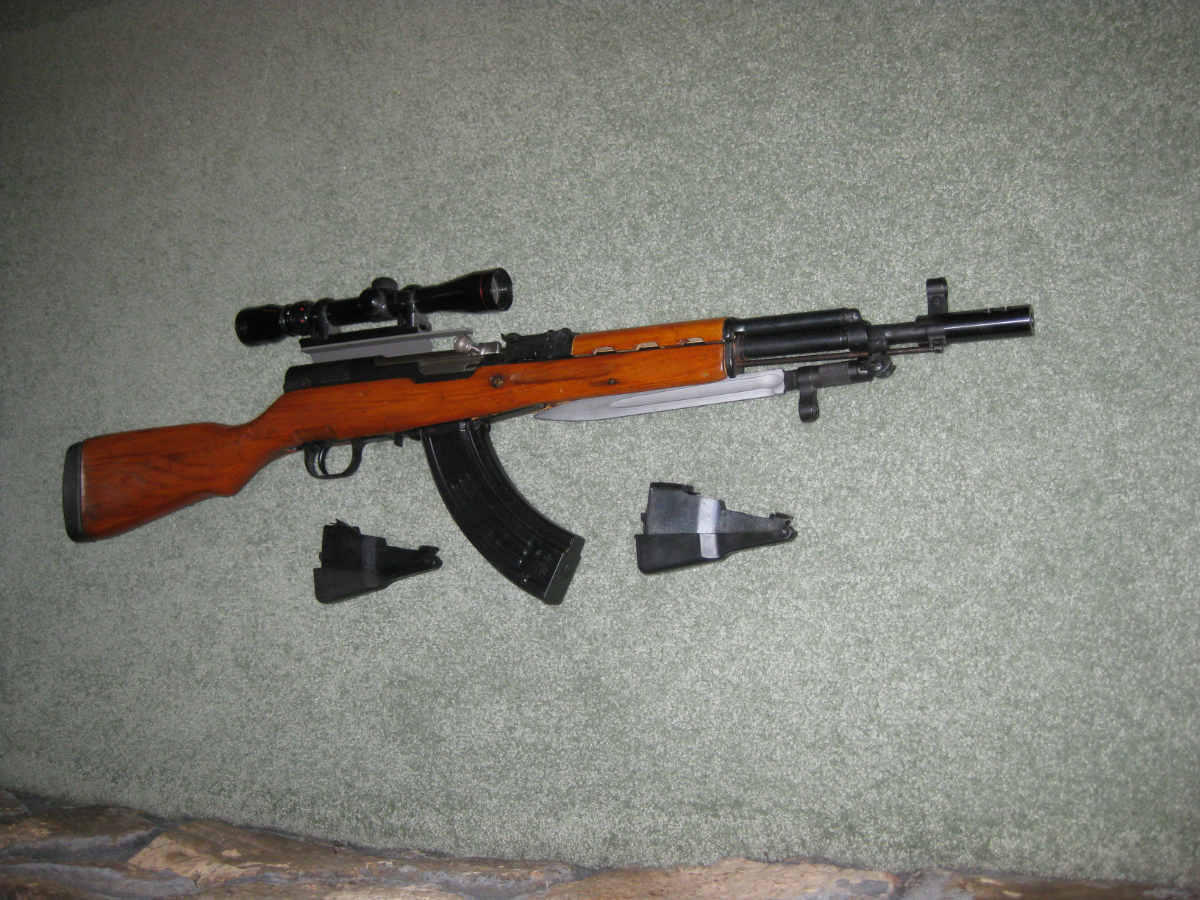 China sks 7 62x32mm chinese sks paratrooper model milled parts semi