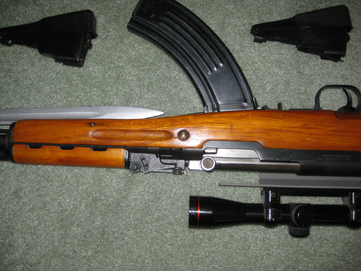 China sks 7 62x32mm chinese sks paratrooper model milled parts semi