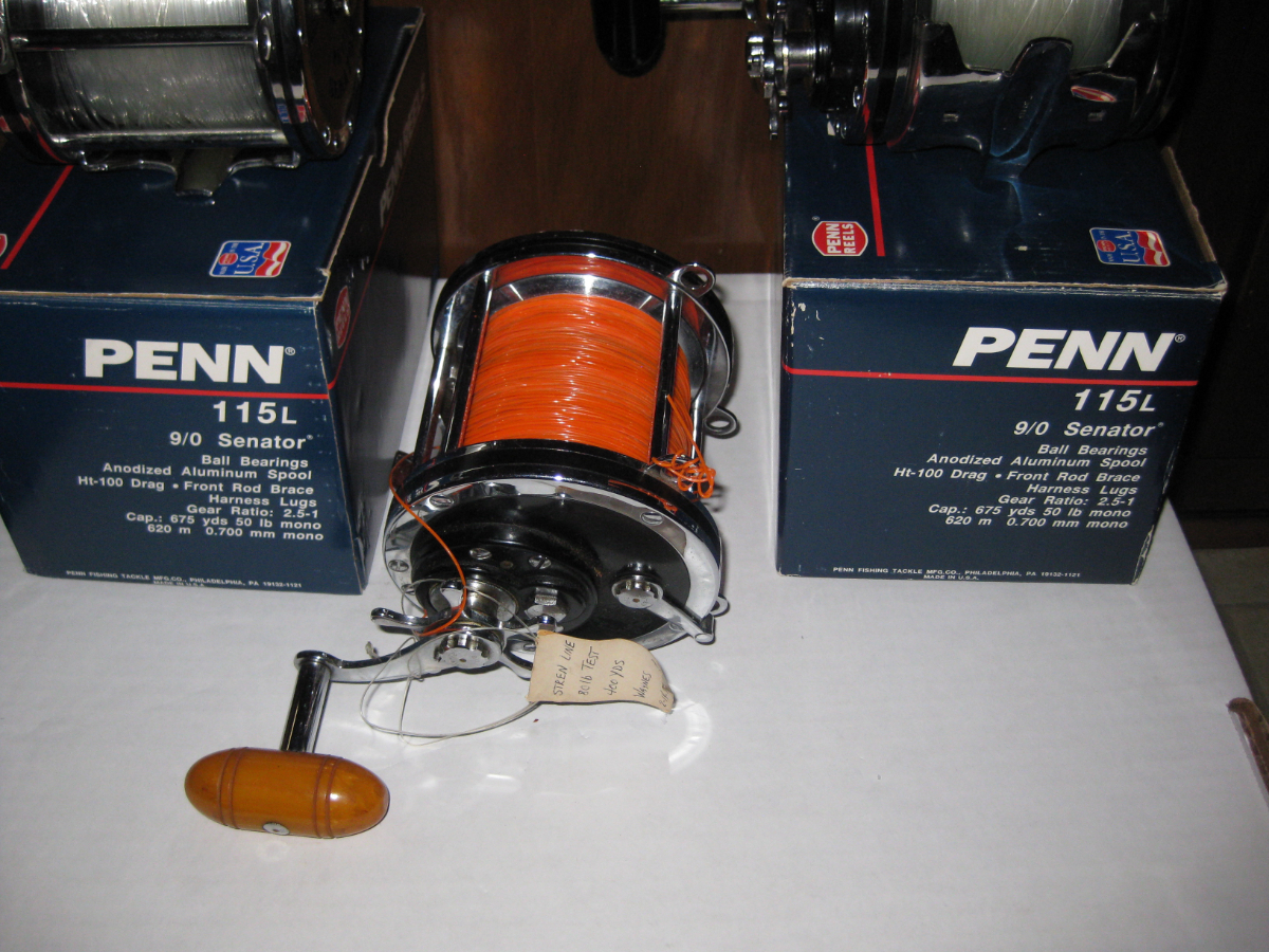 Penn Fishing Tackle Mfg. Co. 3 Penn Model 115L, 9/0, SENATOR Reels, 2 in Original Box with