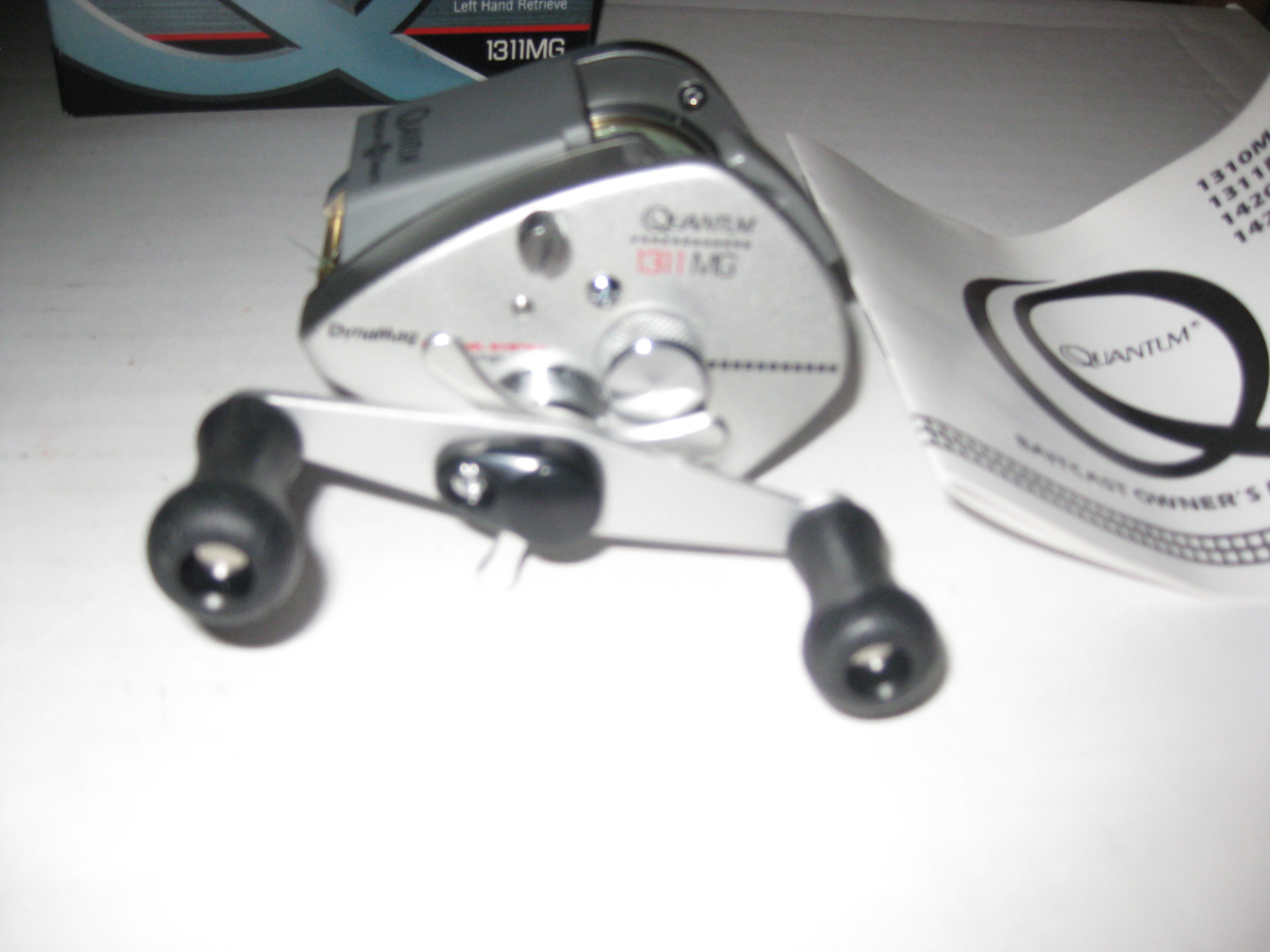 2 Zebco, Quantum Model 1311mg, Left Hand Retrieve, Baitcast Reel With