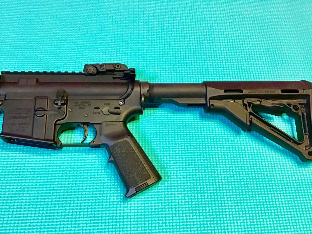 Palmetto State Armory SOG - CUSTOM BUILT AR in 6.8 SPC LIKE NEW WITH COLLAPSABLE STOCK 6.8mm Remington SPC - Picture 8