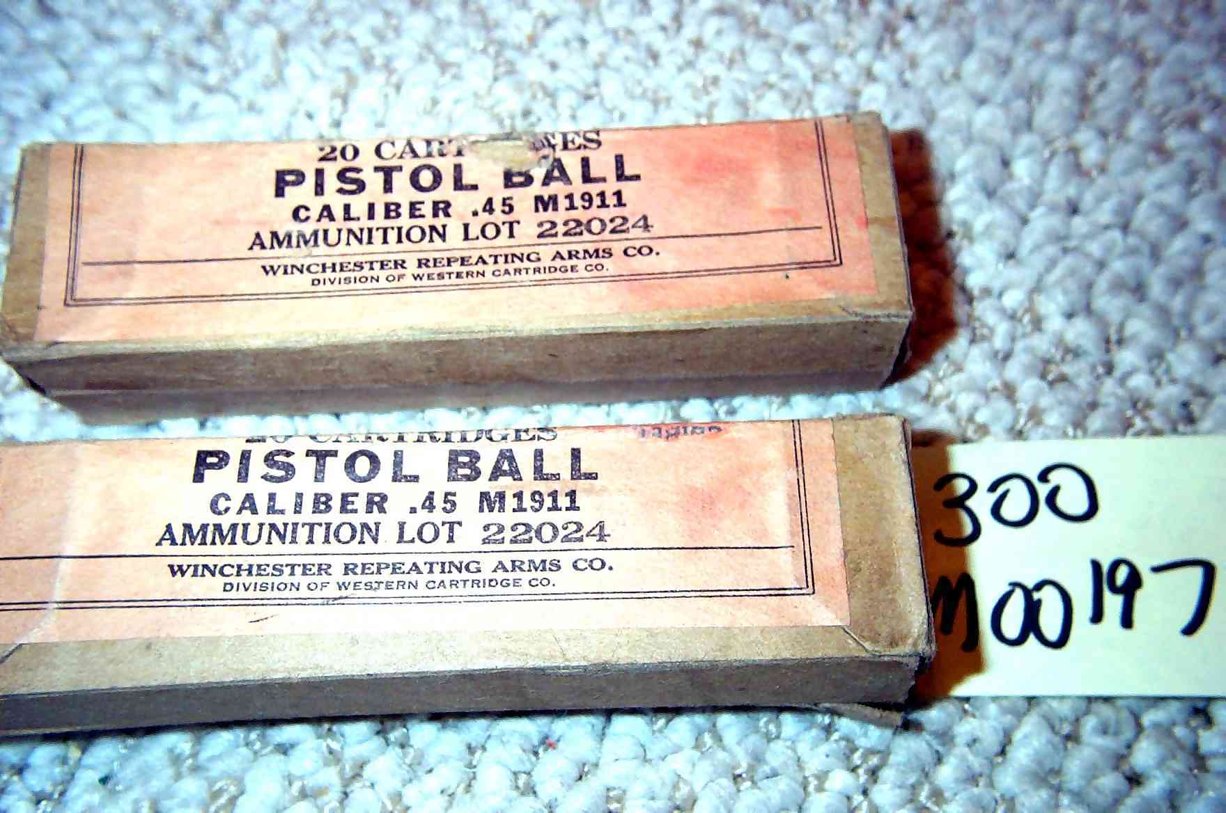 2 Boxes Of Pre Wwii 45 Auto Ammo Sealed For Sale at GunAuction.com ...