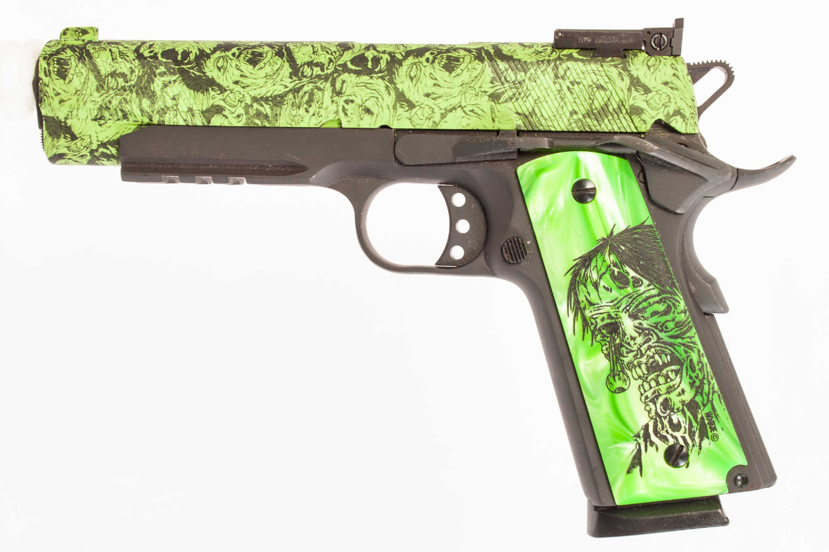 Iver Johnson 1911 Zombie Used Gun Inv 212841 .45 Acp For Sale at ...