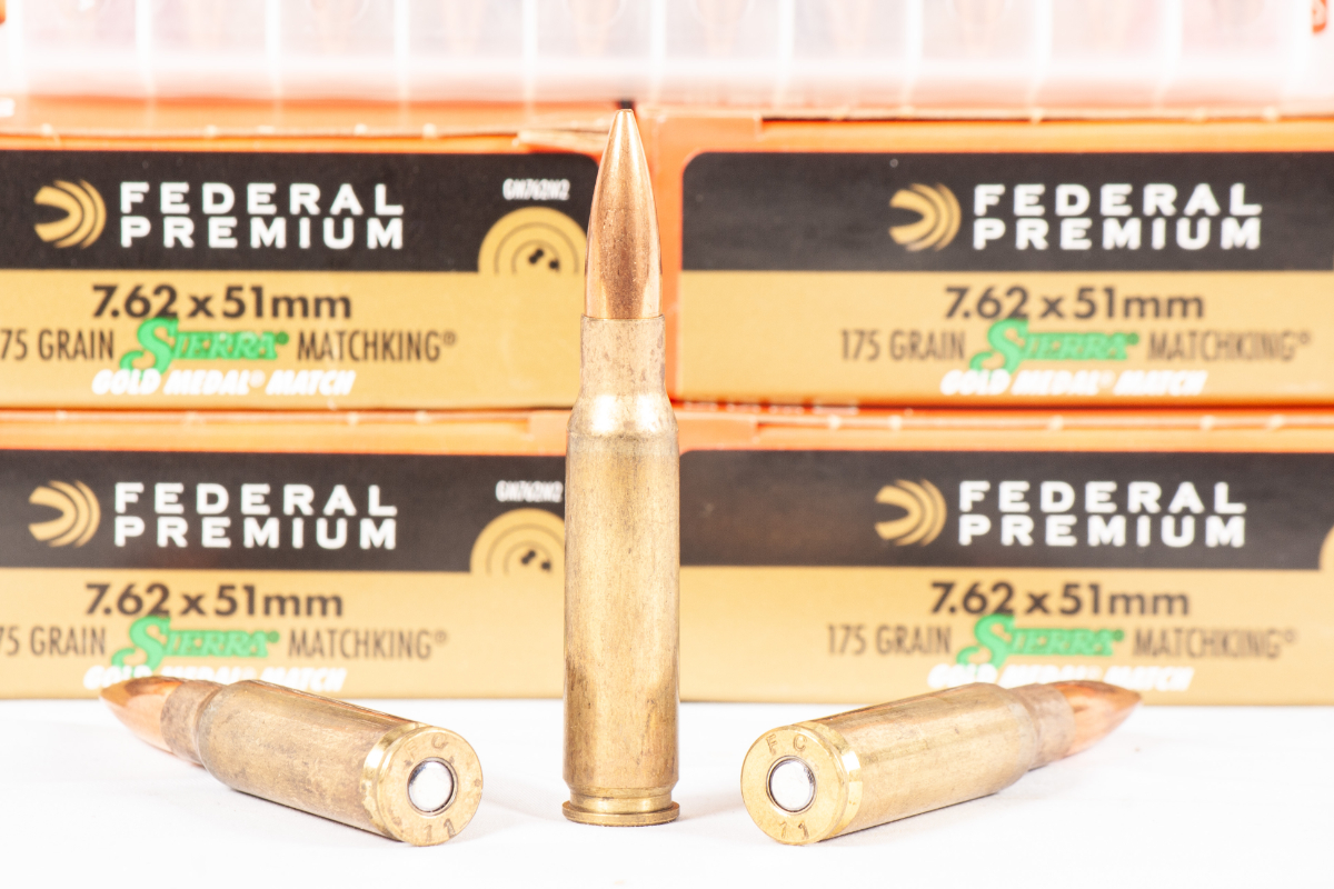 Federal premium ammunition 7 62x51 175 gr gold medal match 100 rounds