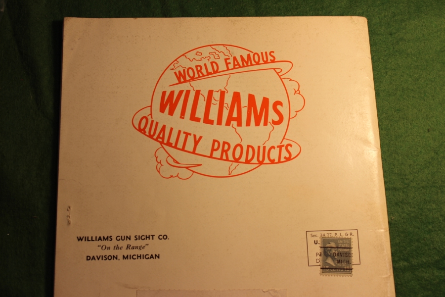 Williams Gun Sight Shooters Original Catalog 1940s For Sale at 13283921