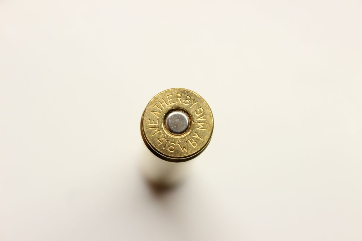 Single Shell Weatherby .416 Wby Magnum Hollow Point .416 Weatherby Mag