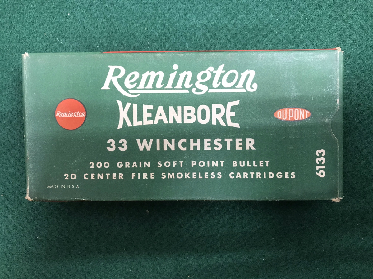 Remington Kleanbore 33 Winchester Full Clean Original Ammo 33 Wcf