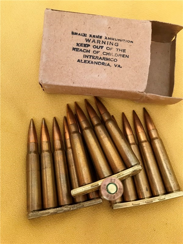 8MM Mauser Original Ball Ammo Three 5 Round Strips