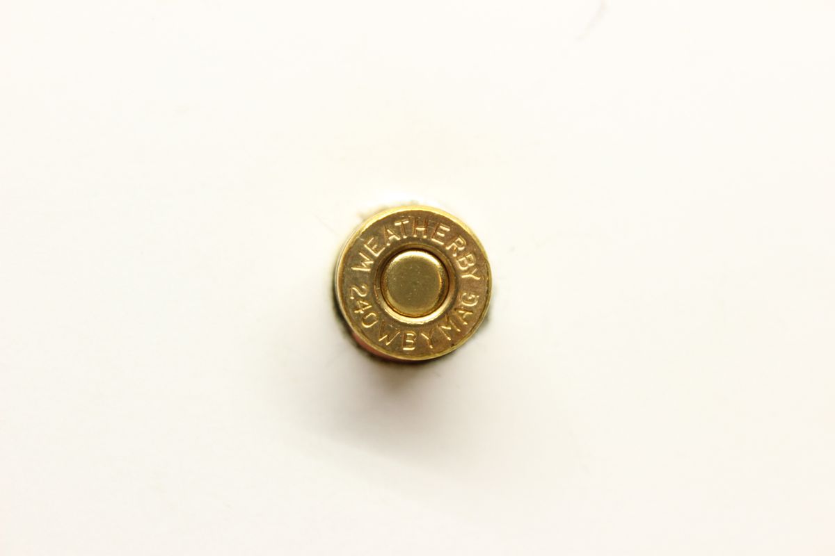 Single Shell Weatherby .240 Wby Mag .240 Weatherby Magnum Hollow Point