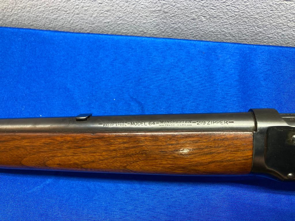 Winchester Model 64 219 Zipper 26 barrel Lever Rifle .219 Zipper - Picture 10