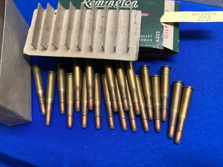 Remington Kleanbore 25-35 Win., Nice Original Box Of Ammo .35 ...