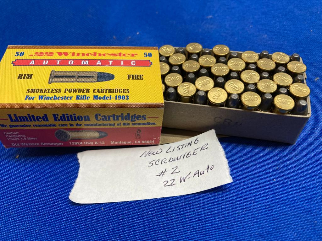 22 Winchester Auto By Ows 50 Round Factory Ammo .22 Lr For Sale at ...