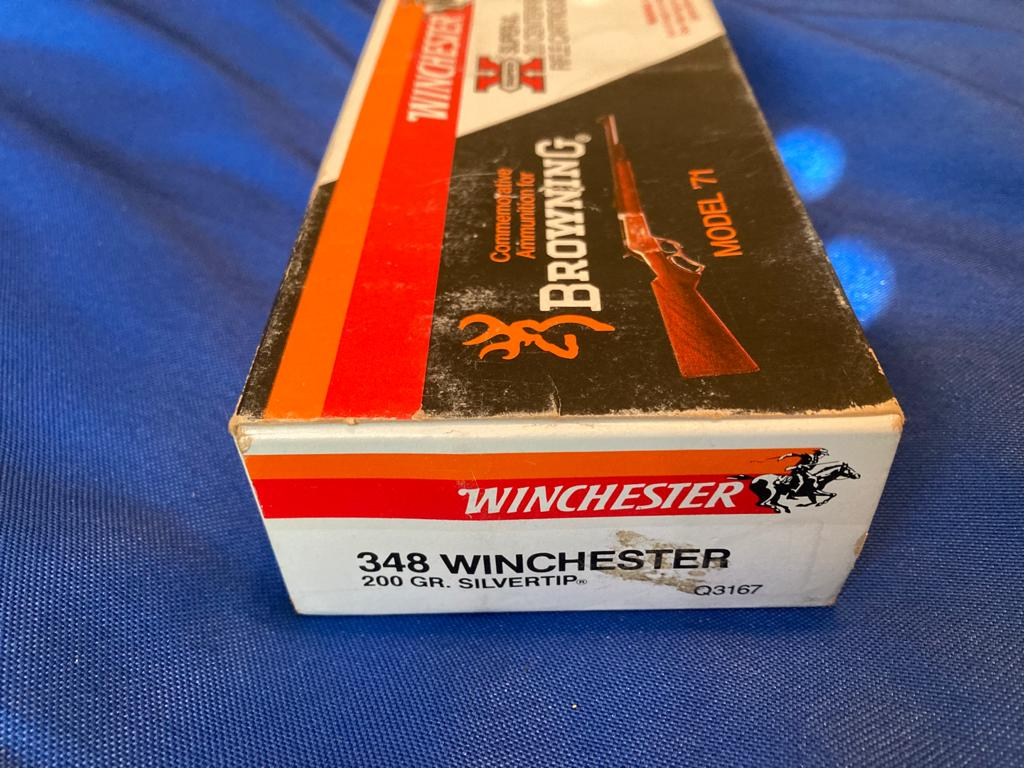 Winchester 348 Commemorative Ammo Browning M-71 For Sale at GunAuction ...